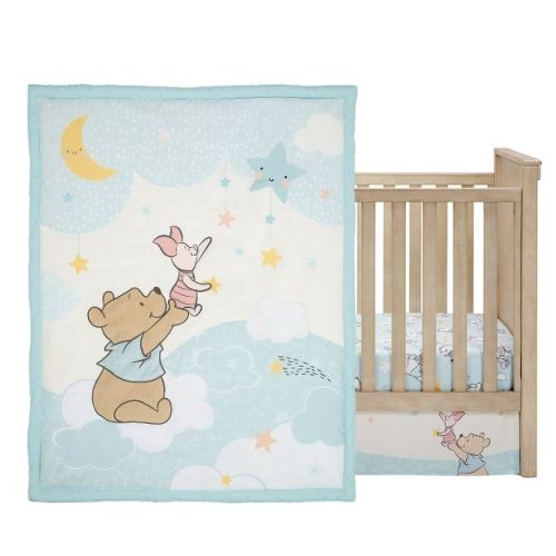 Bedtime Originals Starlight Pooh 3-Piece Crib Bedding Set - Blue, Animals