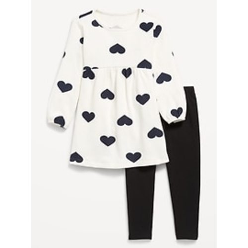 Long-Sleeve Waffle-Knit Dress and Leggings Set for Toddler Girls | Old Navy
