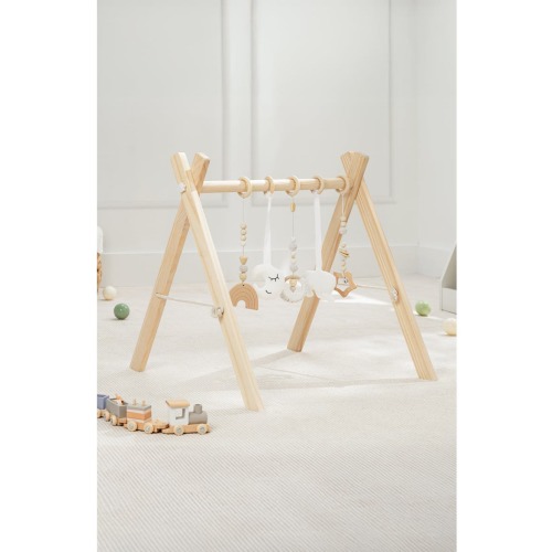 Wooden Baby Play Gym Set