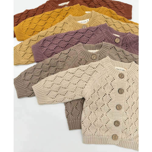 Annie Diamond Cardigan – Olive and Cradle