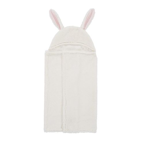 Bunny Faux Fur Baby Hooded Towel