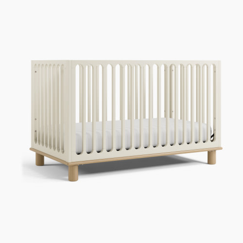 Storkcraft Sicily Deluxe 3-in-1 Convertible Crib - Frosted Oat With Driftwood
