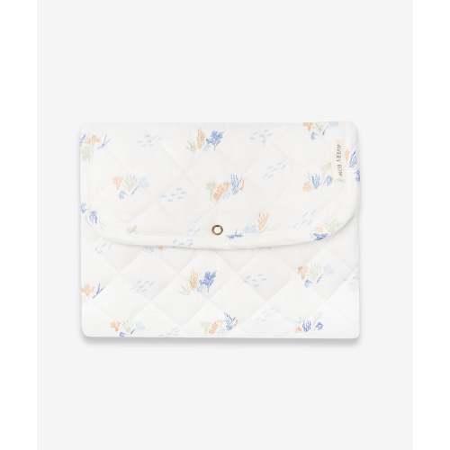 100% Organic Cotton Travel Baby Changing Mat - Coastline
