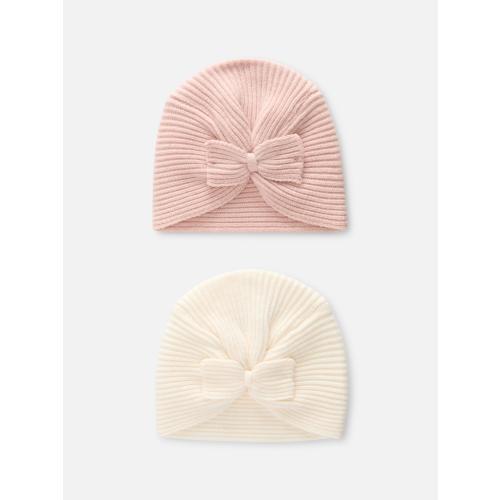 2-Pack Knit Wrap Hats
