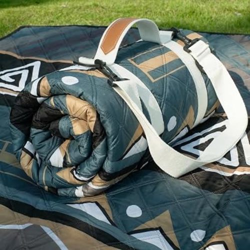 Genovega Waterproof Picnic Blanket Outdoor Camping Beach Mat Rug Extra Large Foldable Car Essential Roadtrip Gadget Accessories Glamping Tent Gear Must Haves Hiking Stuff Backpacking Necessities Gift