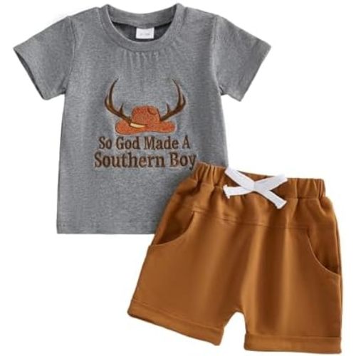 MAYUMMPY Baby Toddler Boys Summer Clothes Sets Casual Outfit Newborn Farm Outfits Tractor Infant Baby Boy Outfit