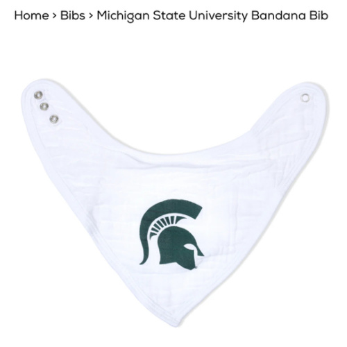 Michigan State University Bandana Bib – Three Little Anchors