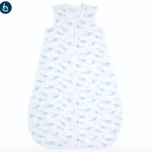 organic cotton light sleep sack TOG 1.0 oceanic | aden + anais
