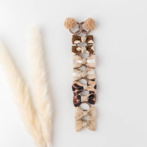 Baby Hair Ties with Bow, Gentle Hair Ties, Toddler Hair Elastics, Little Girl Hair Accessories, Pigtails Bows, Ouchless Hair Ties