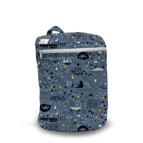 Kanga Care 3D Dimensional Seam Sealed Wet Bag Mini - Wander Blue