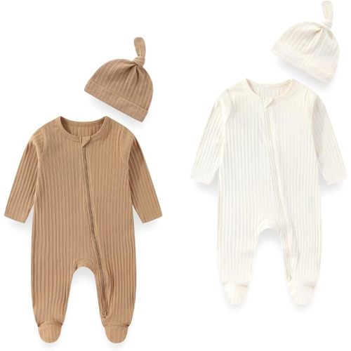 Long Sleeve Baby Footies With Accessories Cotton Unisex Infant Romper New born Clothes For Boys Girls 0–12 Months
