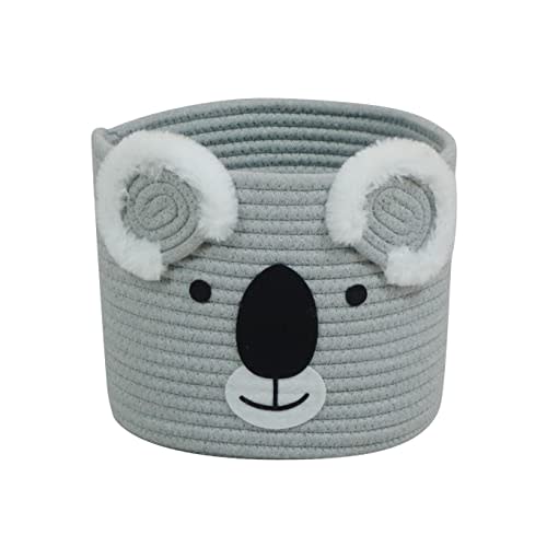 Koala Storage Basket Small Size, Ideal for Baby Diapers, Laundry, Nursery & Kids Room - Versatile Organizer for Woodland Decor, Pet Toys