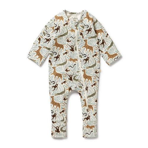 Organic Zipsuit with Feet