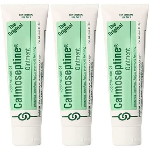 Medline Calmoseptine Ointment Tube 4 Ounce (Pack of 3)