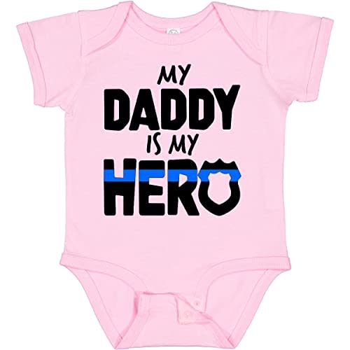 inktastic My Daddy Is My Hero Police Officer Family Baby Bodysuit