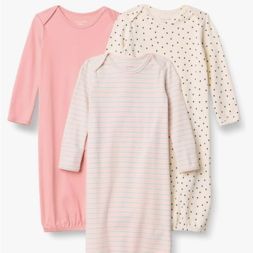 Amazon Essentials Unisex-Baby Long Sleeve Sleeper Cotton Gown