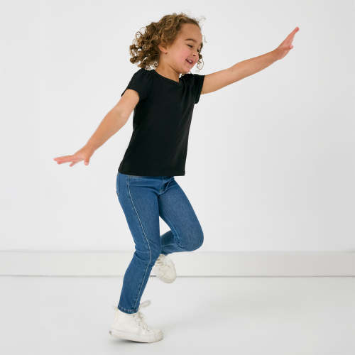 Little Sleepies ™ | Midwash Blue Denim Jegging