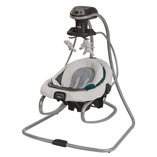 Graco DuetSoothe Baby Swing and Rocker, Sapphire