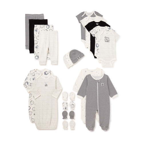 Garanimals Newborn Baby Boy Layette Shower Gift Set, 20-Piece, Preemie-6/9 Months