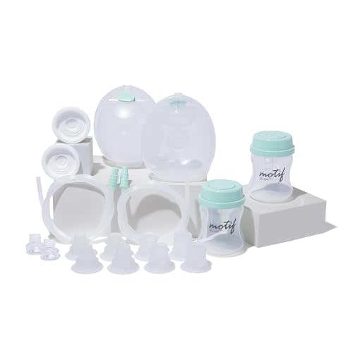 Motif Medical Roam Wearable Collector Cups Kit | Includes Hands-Free Cups - Replacement Tubing And Valves - Efficient Milk Collection