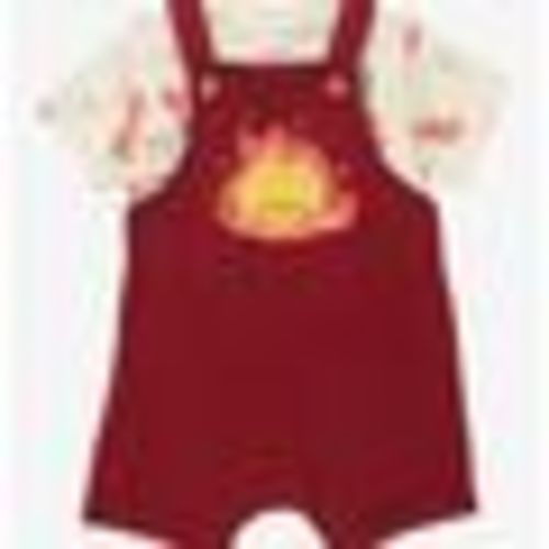 Studio Ghibli Howl's Moving Castle Calcifer Infant Overall Set - BoxLunch Exclusive
