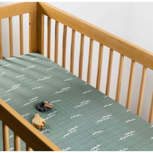 Babyletto Crib Sheet in GOTS Certified Organic Muslin Cotton
