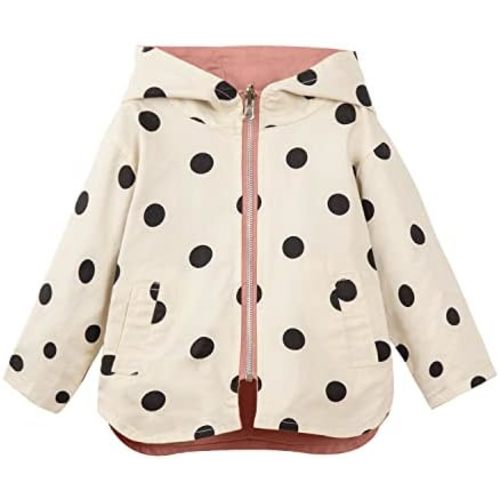Mud Kingdom Cute Girls Hooded Jacket Reversible Full Zipper Outerwear