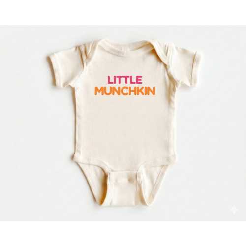 Cute Donut Onesie®, Little Munchkin Baby Onesie®, Baby Announcement Bodysuit, Baby Shower Gifts, Coming Soon Shirt, Cute Baby Natural Tee