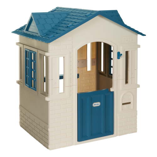 Little Tikes Cape Cottage Pretend Playhouse with Working Door, Toddlers Ages 2+, Blue