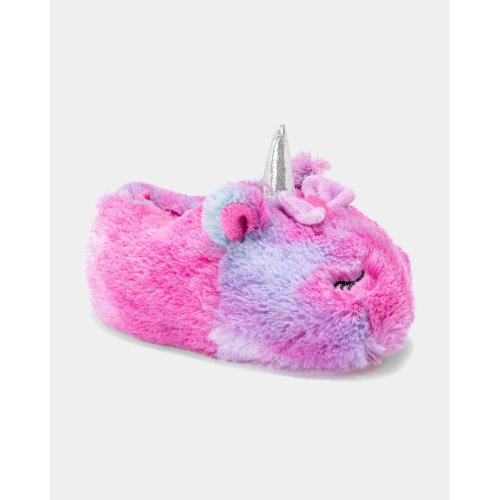 Girls Unicorn Slippers - Pink/Purple | Carter's