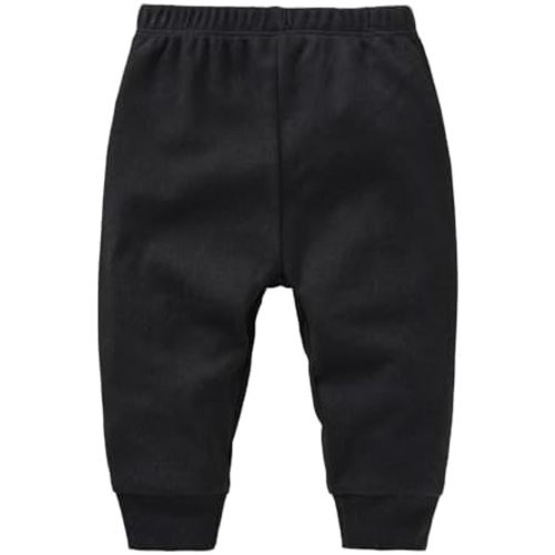 Baby Boys' Pull-on Sweatpants Infant Boy Elastic Jogger Pants Toddler Cotton Basic Solid Athletic School Trousers