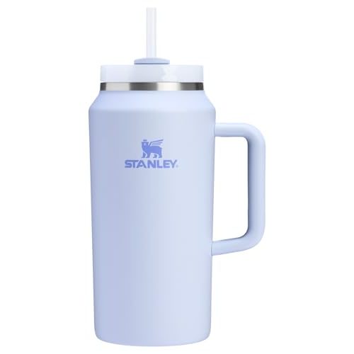 Stanley Quencher H2.0 Tumbler with Handle and Straw 64 oz | Flowstate 3-Position Lid | Large Capacity for Travel & Sports | Insulated Stainless Steel Cup | BPA-Free | Dew Drop