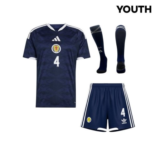 Scott McTominay 4 Scotland 2026 YOUTH Home Kit Set – Navy - Jersey Teams - Stacks Clothing Co.