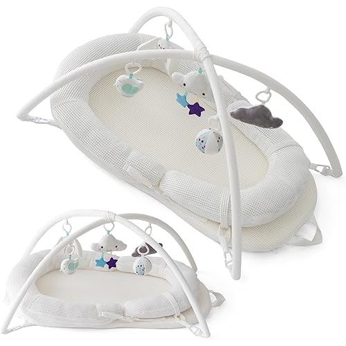 4-in-1 Baby Lounger, Tummy Time Mat, Baby Play Mat and Baby Sit Up Chair - Baby Registry Search and Baby Items, Patent Pending