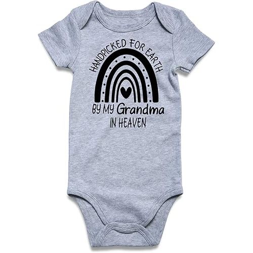 UNICOMIDEA Baby Boys Girls Romper Letter Printed Newborn Outfit Short Sleeve Bodysuits 0-12 Months