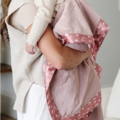 Saranoni Satin Border Receiving Blanket – Soft & Elegant Stylish | Saranoni