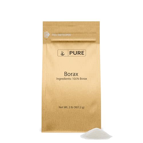 PURE ORIGINAL INGREDIENTS Borax Powder (2 lb) Sodium Borate, Multipurpose Cleaning Agent, Ideal Slime Ingredient