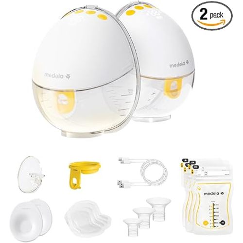 Medela Motion InBra Wearable Electric Breast Pump | Fully In-Bra, Hands-Free, Comfort Fit, BPA-Free, 5 oz Cups, USB Rechargeable, Quiet and Discreet