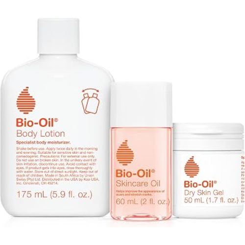 Bio-Oil Skincare Bundle, Stretch Marks & Dry Skin Trial Kit 3-Pc