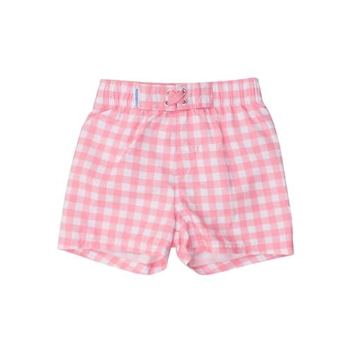 RUGGEDBUTTS Boys UPF50+ Sun Protection Gingham Swim Trunks