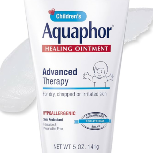 Aquaphor Children's Advanced Therapy Healing Ointment, 41% Petrolatum Skin Protectant Ointment for Minor Wound Care, Chapped or Cracked Skin and Lips, 5 Oz Tube