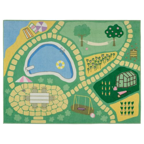 HUSSPARV Rug - green 39 ¼x52 ¼ "