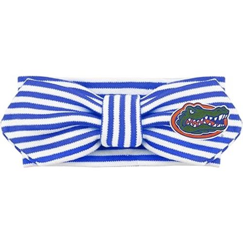 Creative Knitwear Florida Gators Infant Girls Royal/White Striped Hair Knot Headband Embroidered Logo - Size Newborn - 4T