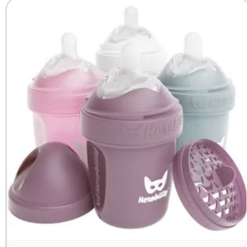 Double Anti-Colic Baby Bottle LT 140 ml/5 floz Gray – Herobility