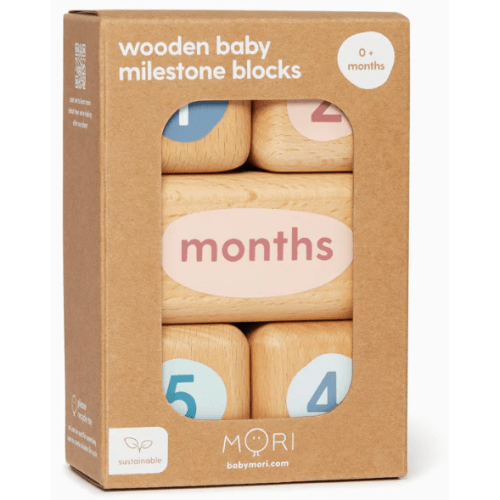 Wooden Baby Milestone Blocks | MORI US