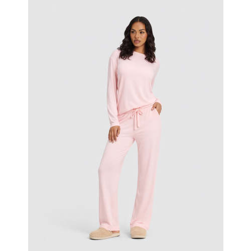 Women's Bamboo Stretch-Knit Long Sleeve Lounge Tee & Pant Set