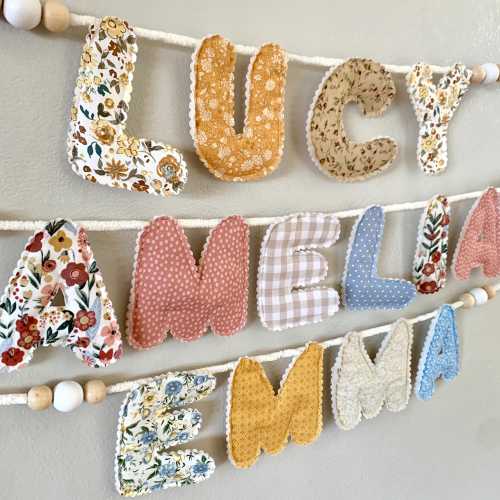 Custom Baby Name Banner / Personalized Child Name Garland
