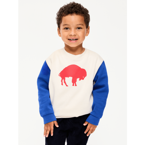 Buffalo Bills Oversized Crew-Neck Sweatshirt for Toddler Boys