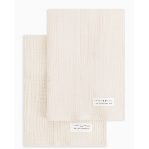 2-Pack Muslin Burp Cloths | Color: Natural