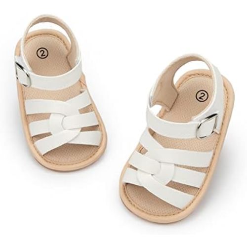 CENCIRILY Infant Baby Girls Boys Sandals Summer Beach Outdoor Bowknot Soft Rubber Sole Toddler Princess Dress Flats Walking Shoes